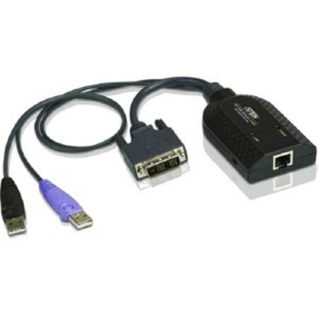 ATEN TECHNOLOGY Dvi Usb Virtual Media Kvm Adapter Cable With Smart Card Reader KA7166
